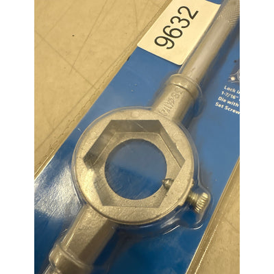 Century Drill Solid Die Stock 1-7/16 Inch Zinc Alloy Cast, 11.5" Long - 98513