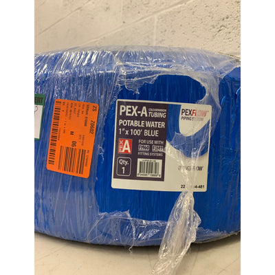 Tubo de polietileno azul PLUMBFLEX potable de 1 pulg. x 100 pies. A-PFW-B1100