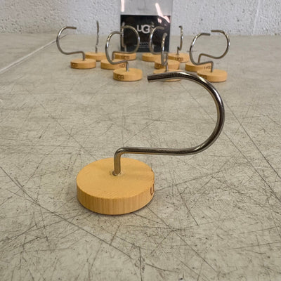 Ugg Brannan 12-Piece Button Shower Curtain Hooks, Bathroom Accessories - Tan