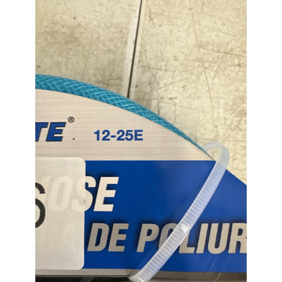 Tru Flate 25' x 1/4" Poly Air Hose, -30 F - 150 F, 300 PSI, Lightweight, 12-25E