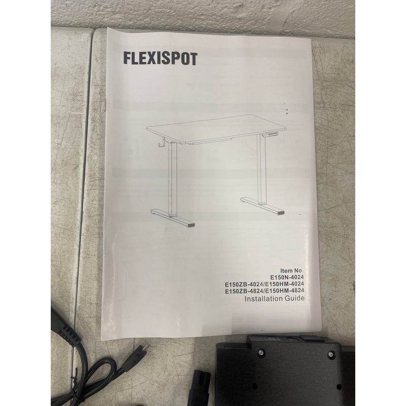 FLEXISPOT Standing Desk Quick Assembly Electric Sit Stand Desk 40" x 24" Brown