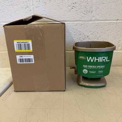 Scotts Whirl Hand-Powered Spreader for Grass Seed, Fertilizer, Salt & Ice Melt