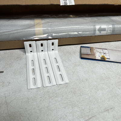 Set-of-2 54" W x 42" L Keego Roller Shades, Room Darkening, Gray / Off White