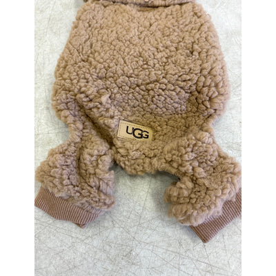 UGG Classic Sherpa Pet PJ's, Hook & Loop Straps, Soft & Cozy, Tan Xtra Small