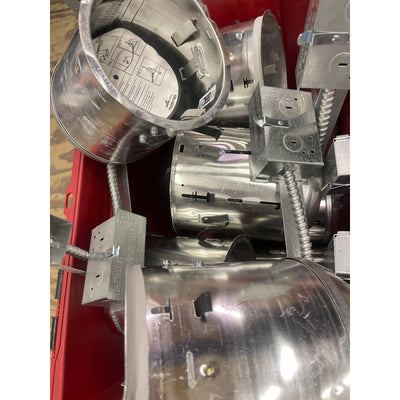 Lote de 10 carcasas de aluminio para iluminación empotrada HALO H7 de 6 pulgadas para techo