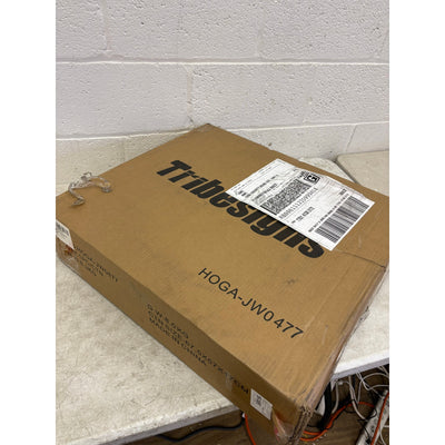 Tribesigns Round End Table Modern Bedside Table Faux Marble Top MISSING HARDWARE