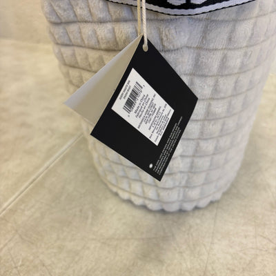 Ugg Avery Waste Bin with Plastic Insert & Soft Outer Cover, 9" x 10.5" - White