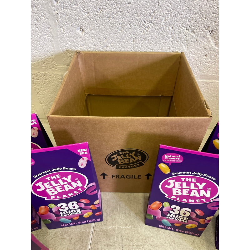12 PACKS per Case The Jelly Bean Planet 36 Huge Flavors Box, Gourmet Jelly Beans