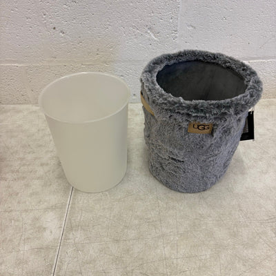 Ugg Dawson Waste Bin with Plastic Insert & Soft Outer Cover, 9"x10.5" - Charcoal