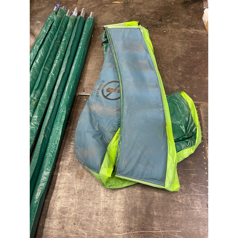 UNKNOWN SIZE Machrus Upper Bounce Round Trampoline Set with Safety Enclosure