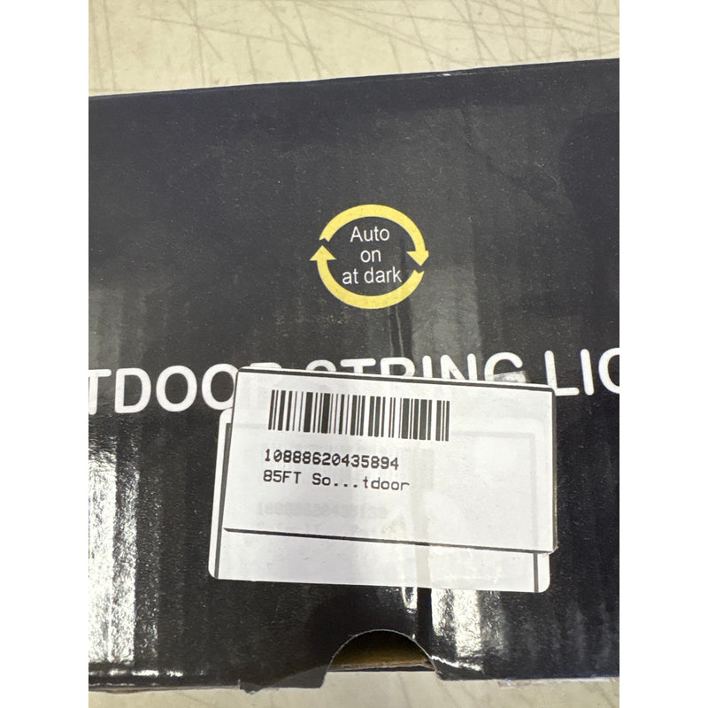 LumosGlow 85FT Solar Warm Light String Lights 160LED, 1200mAh 8 Modes IP67