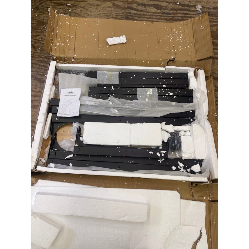 Tribesigns Rectangle Dining Table 78" x 28" Kitchen Table 6-8 People Tan/Black