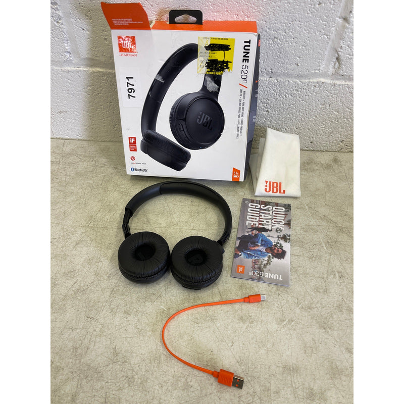 JBL Tune Wireless on-ear headphones - Black, Bluetooth Hands Free Call, 520BT
