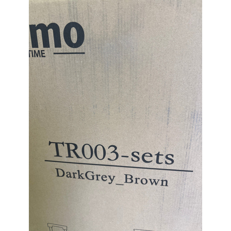 Imiomo 3-Piece Luggage Set, Suitcase w Spinner Wheels, Lightweight Hardside Grey