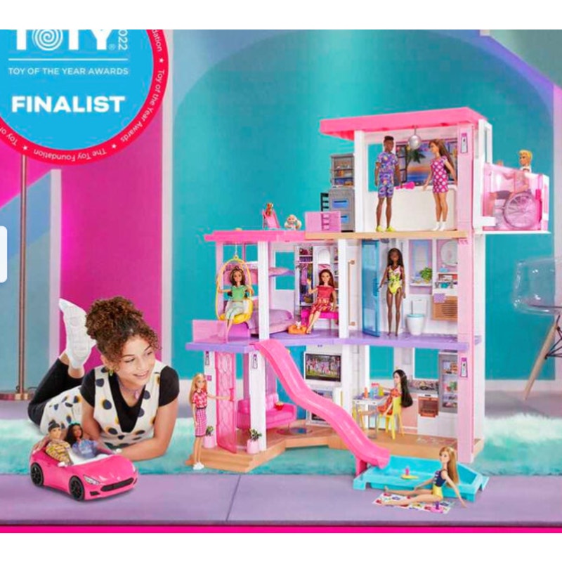 Barbie Dreamhouse 3.75-Ft Dollhouse With Pool, Slide, Elevator, Lights & Sounds