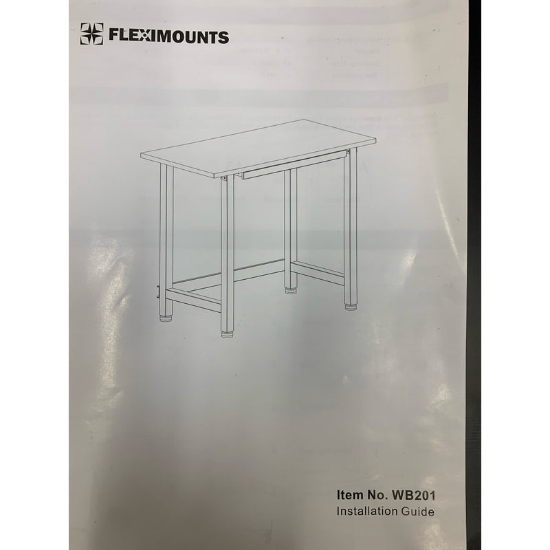 FLEXIMOUNTS Work Bench w/Drawer, 3000-lb Capacity，48“x 24“ WB201, Small Blemishes