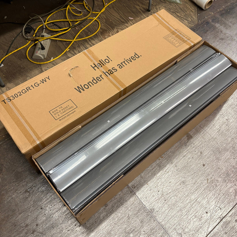 60-Pcs Aluminum Louvered Roof Panels for Pergola, Gray, 54"x5" TS302GR1