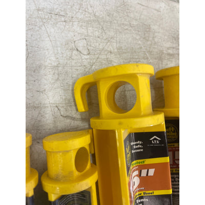 Juego de 13 estacas de anclaje multiusos para exteriores LTL Home Products de 15" y 13" amarillas