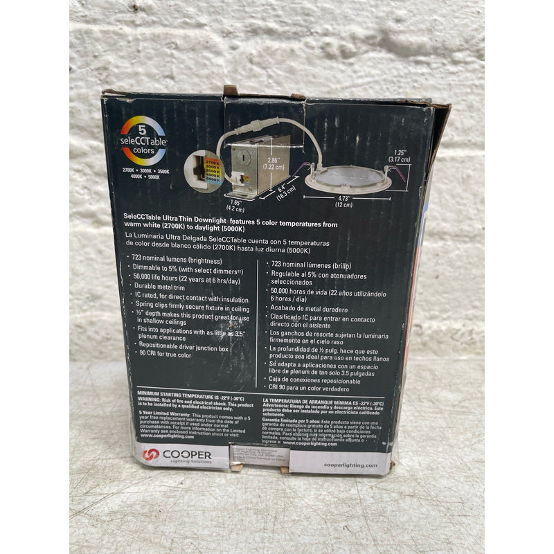 HALO HLB 4 in Recessed Light Kit, Dimmable LED Adjustable, Retrofit Installation
