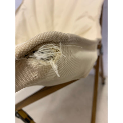 34" Folding Camping Chair w Carrying Case, Wooden / Metal Frame Tan SEE DETAILS