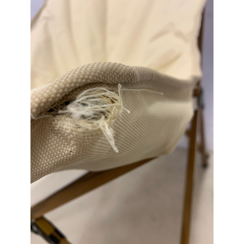 34" Folding Camping Chair w Carrying Case, Wooden / Metal Frame Tan SEE DETAILS