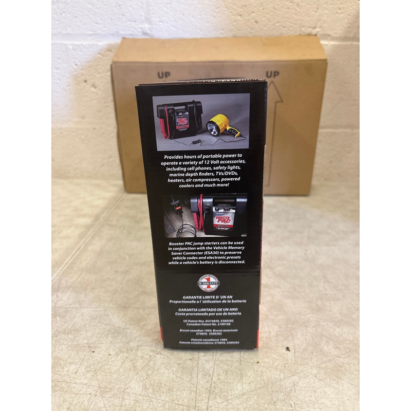 Clore Automotive Booster PAC ES2500 1100 Peak Amp 12V Jump Starter, 900 Amps