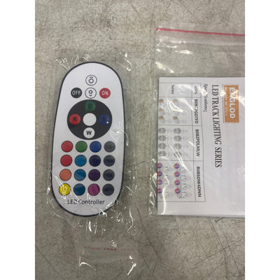 EAGLOD RGBW Track Light Heads, H Type w Remote, 120V Multicolor LED 4Pack Black