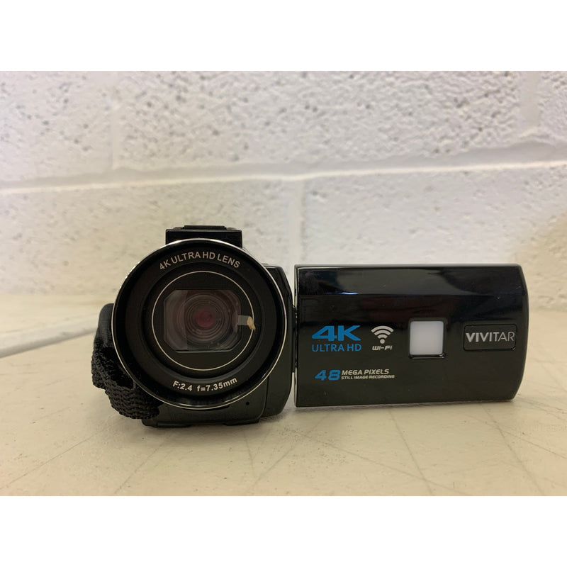 Vivitar 4K Digital Camcorder - 16x Zoom , WIFI, Touch Screen - Black
