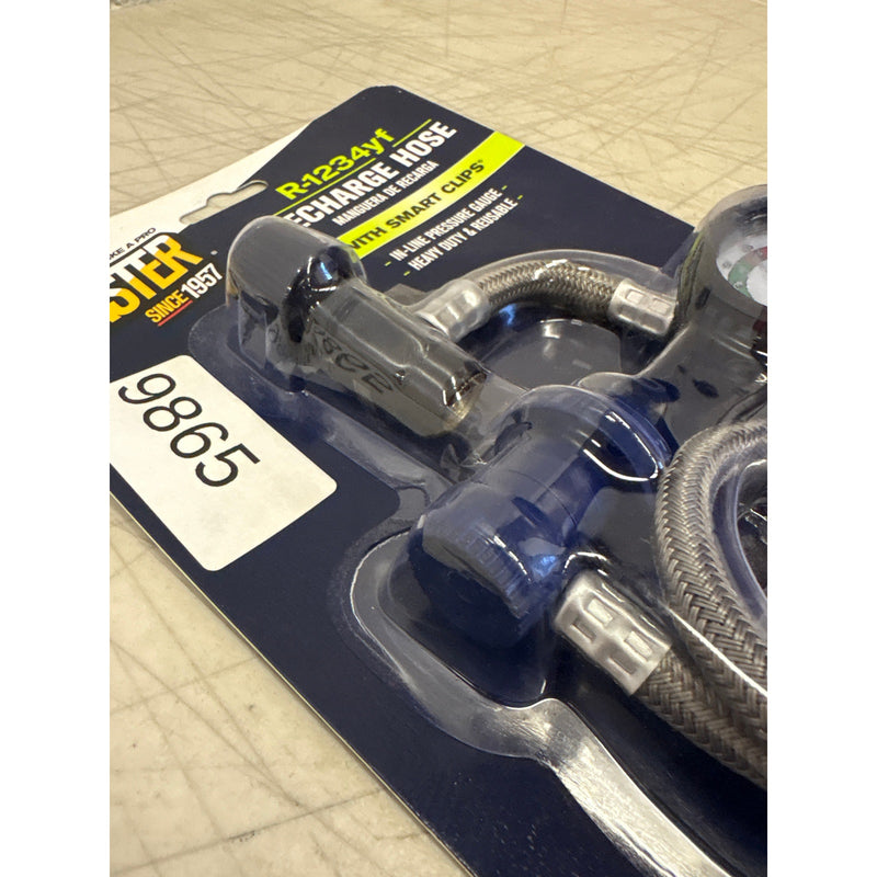 Blaster Recharge Hose with Smart Clips, In-line Pressure Gauge R1234yf