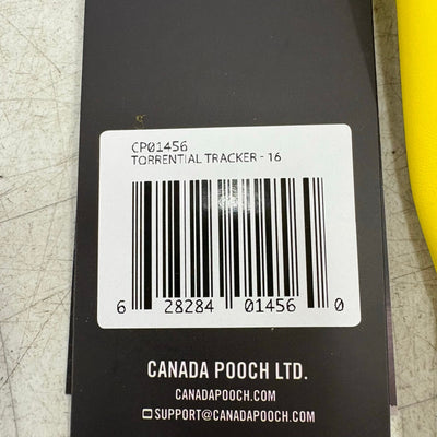 Canada Pooch Torrential Tracker Dog Rain Jacket 16" Back w Pockets, Reflective