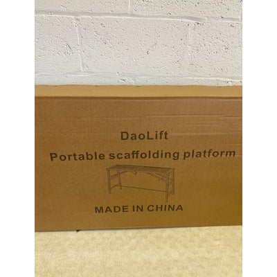 DaoLift Heavy Duty Scaffolding Platform 14.75"x70.87" Portable 660lb 36-58" H