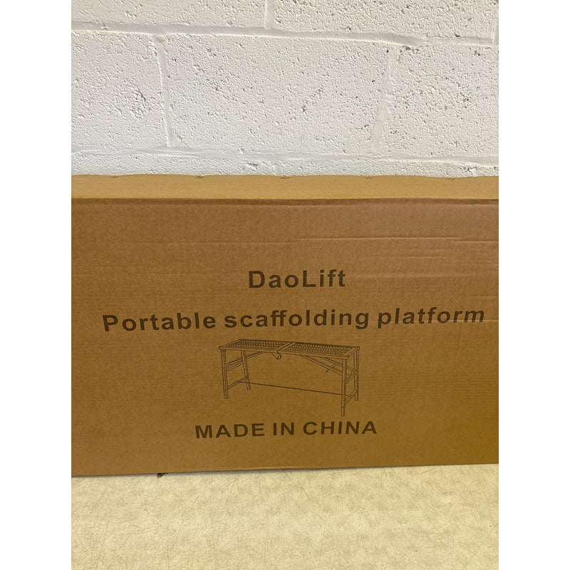 DaoLift Heavy Duty Scaffolding Platform 14.75"x70.87" Portable 660lb 36-58" H