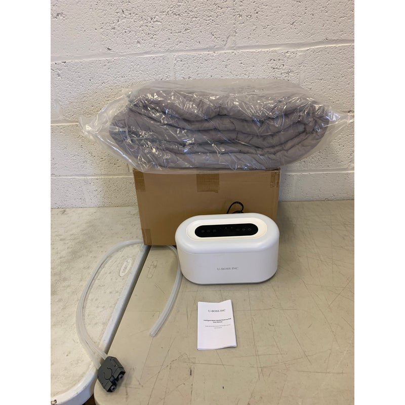 U-BOSS INC Water Heated Mattress Pad for Beds with Timer, Gray, 60" x 70" QUEEN