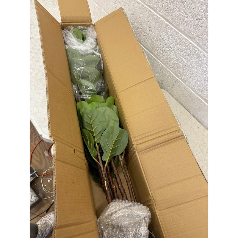 GARVEE Faux Fiddle Leaf Fig Tree, 4 Ft Artificial Ficus Lyrata Plant, 72 Leaves