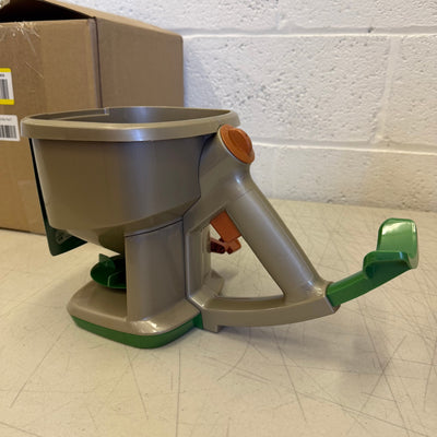 Scotts Whirl Hand-Powered Spreader for Grass Seed, Fertilizer, Salt & Ice Melt