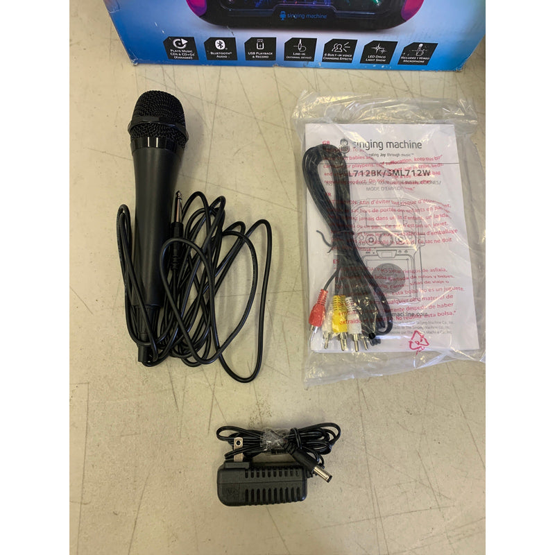 Singing Machine Groove Cube Hype Bluetooth,  Karaoke Machine Speaker & Mic