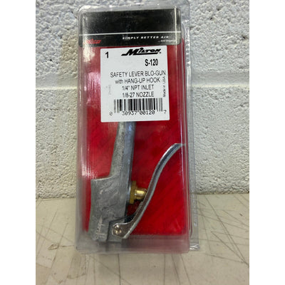 Milton Safety Lever Hook Blo-Gun with Hang-Up Hook for Compressed Air S120