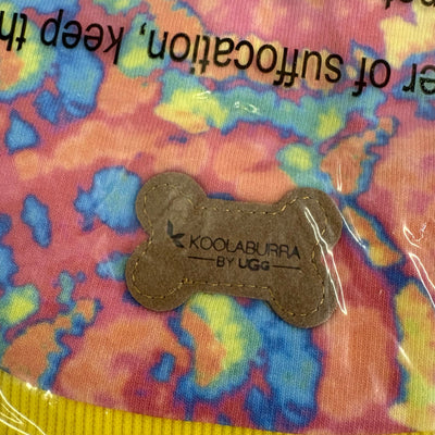 Koolaburra by UGG Printed Pet T-Shirt Dog Clothes - 20-21" Collar, Rainbow - XL