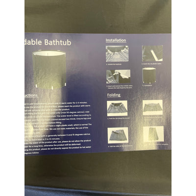 MEVLEM Ice Bath Tub for Cold Plunge, Portable, Black, with Lid