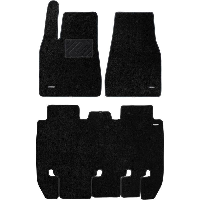 Carpet Floor Mats for 2021-2023 Tesla Model X 6 Seater, 3pc, WENNEBIRD Superior