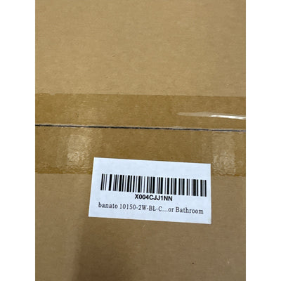 banato 2-Light Vanity Lighting Fixtures Bathroom Light, Over Mirror, Black