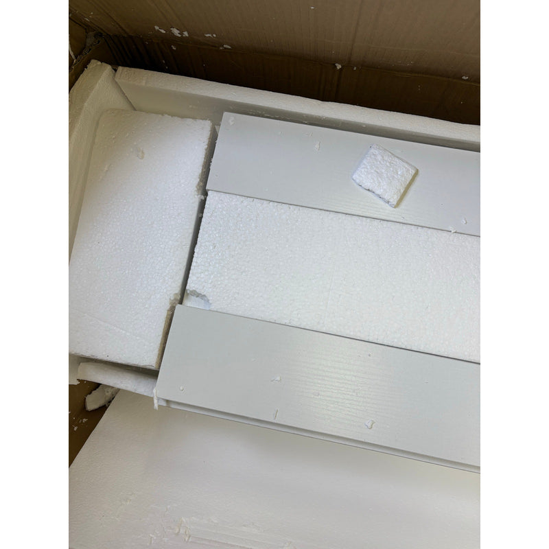 Tribesigns - 10-Tier Shoe Cabinet, Wooden Shoe Storage Rack w 30 Cubbies White