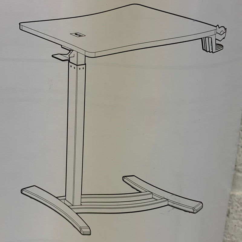 FLEXISPOT Adjustable Overbed Bedside Table w Hidden Casters 32"x18" SEE DETAILS