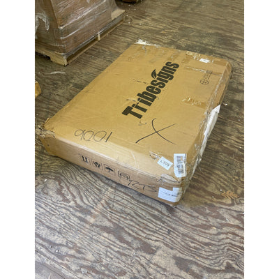 Tribesigns 79" Rectangular Brown Wood Computer Desk Home Office for Two-Person