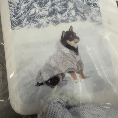 Koolaburra by UGG Pet Maggie Paw Hoodie Dog Jacket- 17-18" Collar, Gray - Large