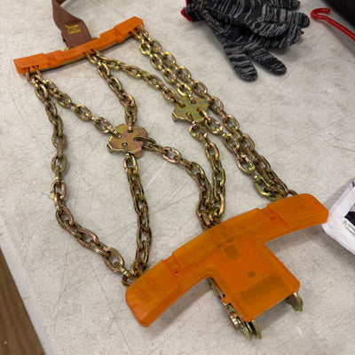 6-Pack Snow Tire Chains for Car/SUV/Pickup, Adjustable for Tire 8.7-11.1in W