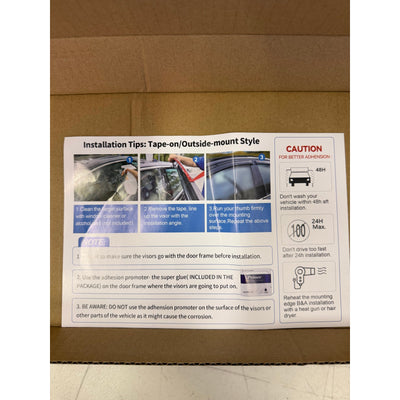 Window Visors for Nissan Rogue S SV SL 14-20, Out-Channel Rain & Wind Deflectors