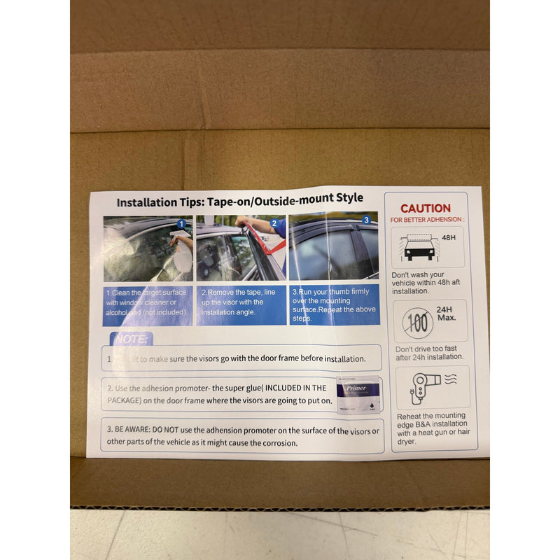 Window Visors for Nissan Rogue S SV SL 14-20, Out-Channel Rain & Wind Deflectors