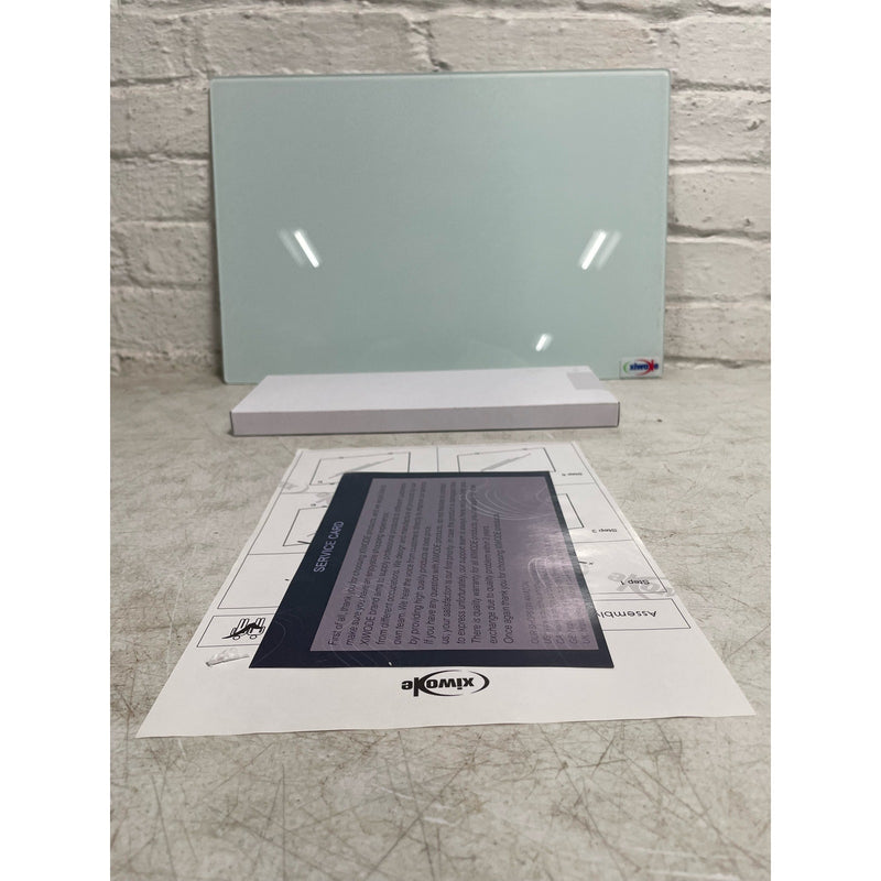 Glass Dry Erase Board, Glass Whiteboard, 12 "x18", Home, Office, Clear / White
