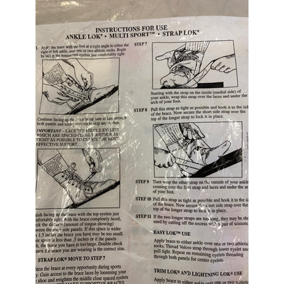 Swede-O Ankle Lok Support with Knit Tongue, Extra Large Ankle Brace White